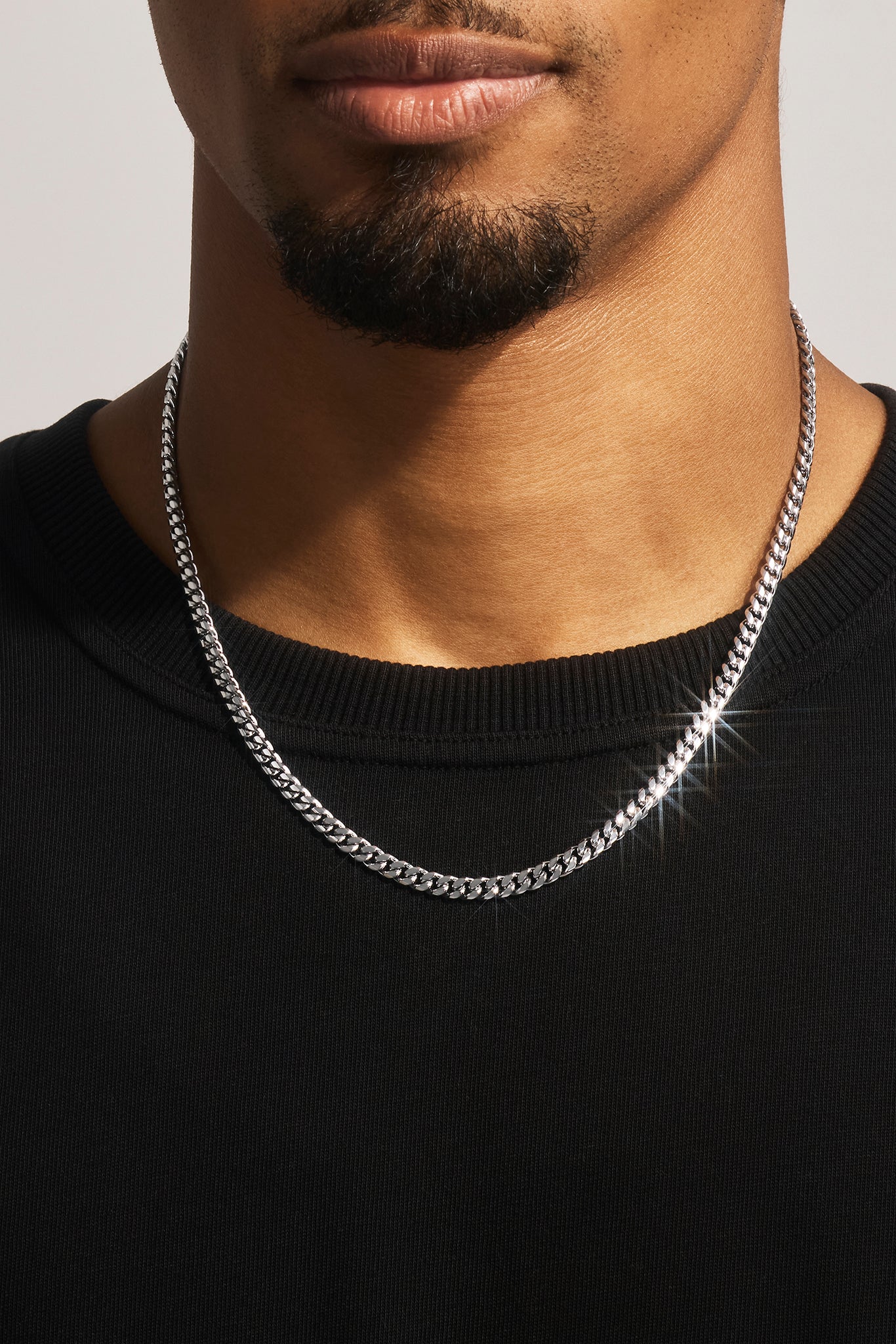 Image of Miami Cuban Chain - 5mm - White