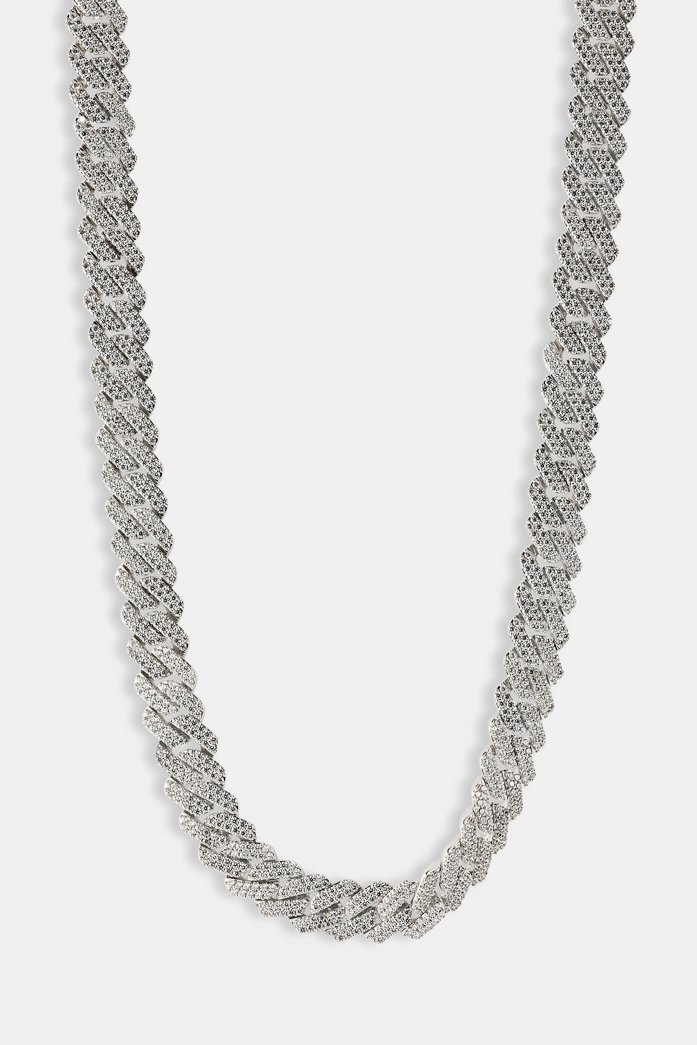 Image of Prong Cuban Chain - 14mm - White