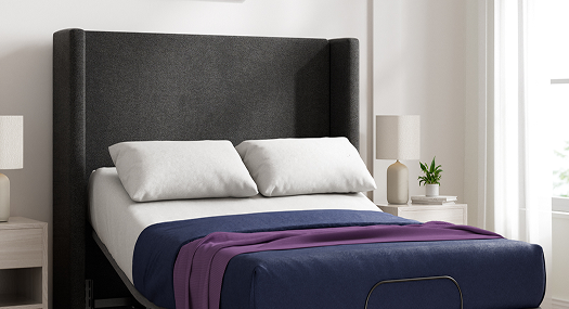 Upgrade to modern luxury with the Sleepy's tall upholstered headboard