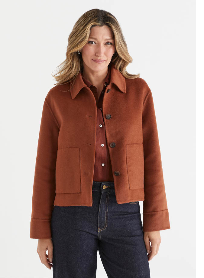 Pocket Detail Button Up Jacket