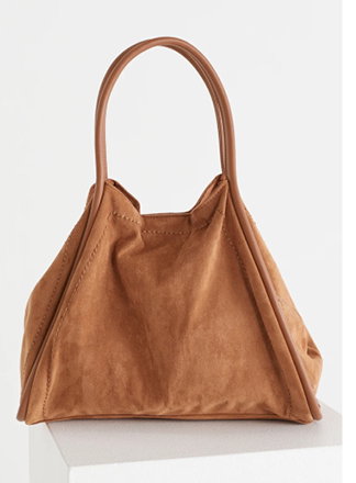 Faux Suede Summer Tote Bag