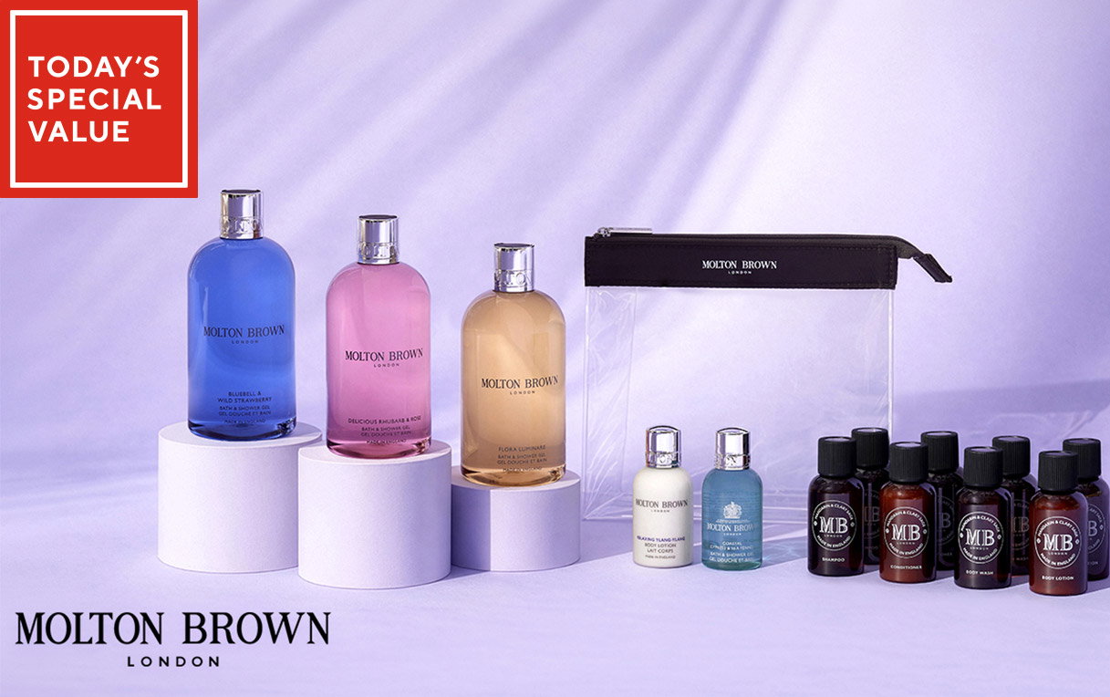 Molton Brown 3 Piece Body Wash collection with 10 Piece Travel Kit