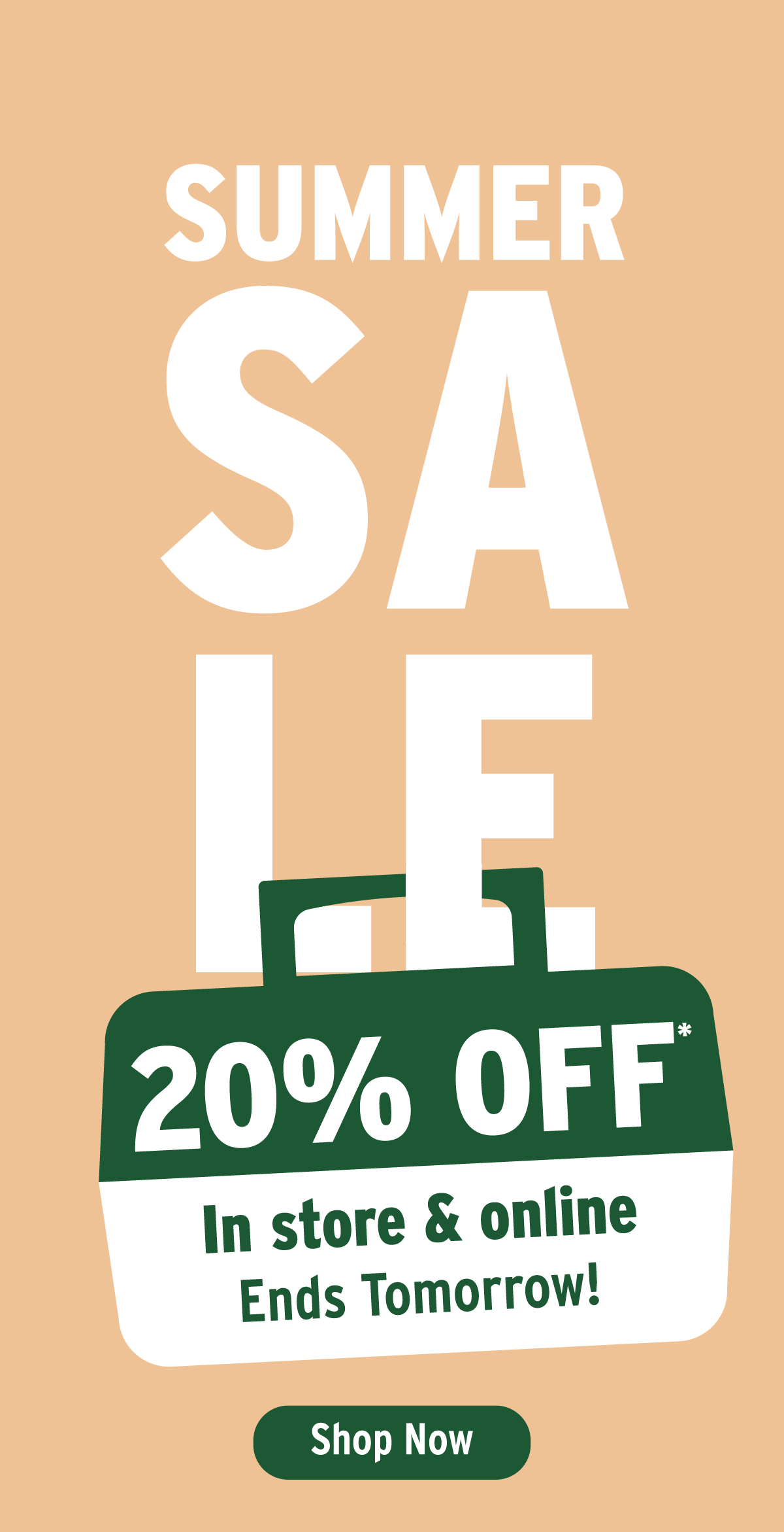 20% Off Summer Sale