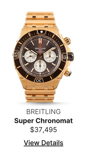 Pre-Owned Breitling Super Chronomat B01 44 18k Red Gold
