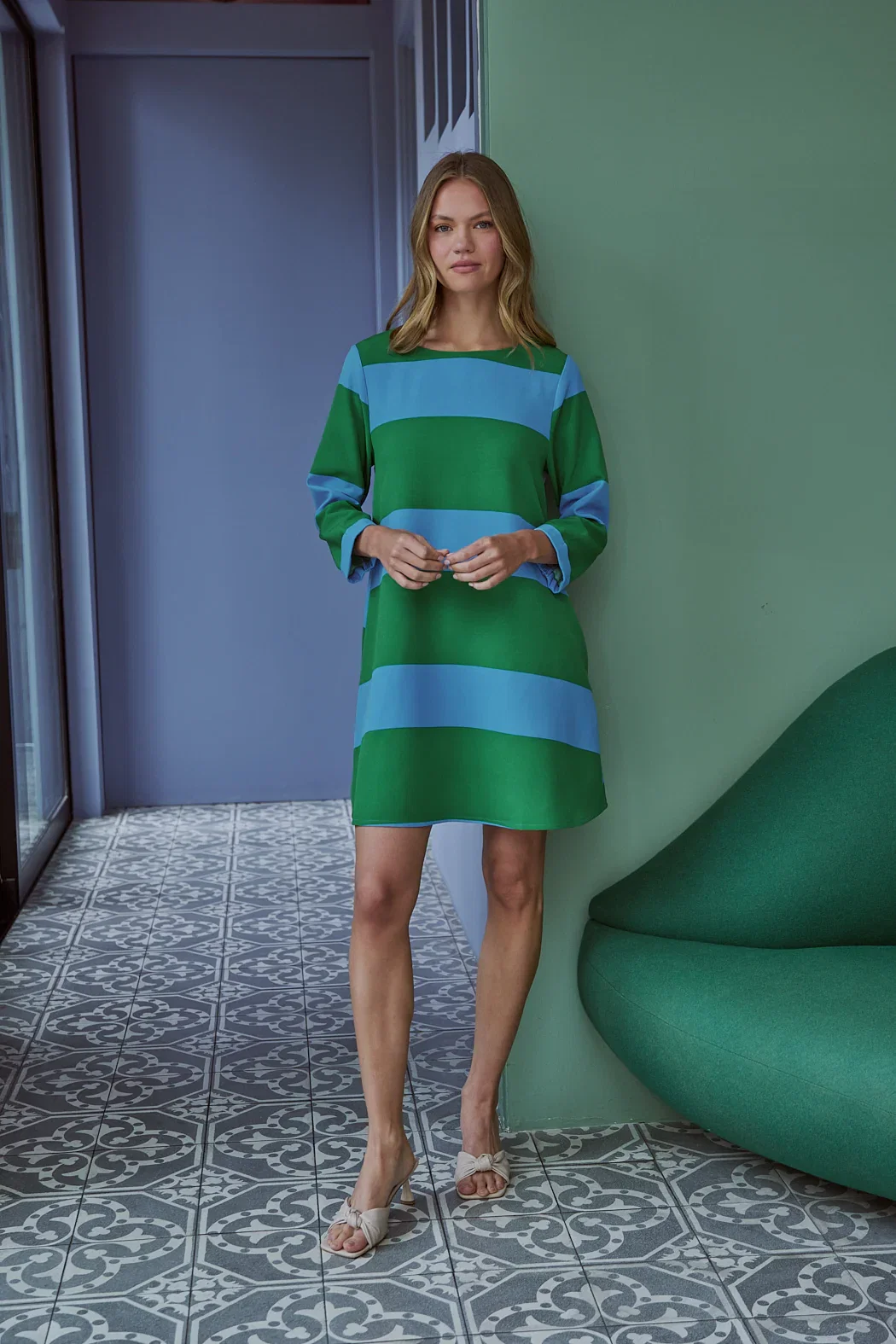 Image of Lolli Stripe Lonna Shift Mini Dress