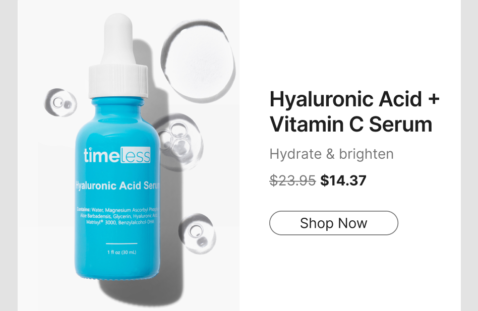 hyaluronic acid + vitamin c serum hydrate & brighten