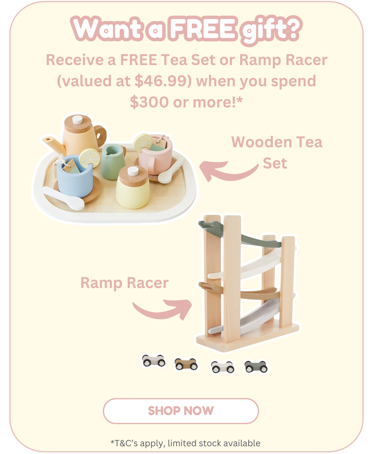 Free Gifts over $300