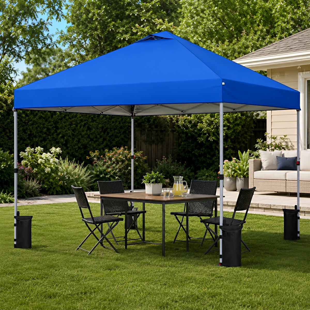 Image of 10x10 Pop Up Canopy Tent Portable Outdoor Shelter