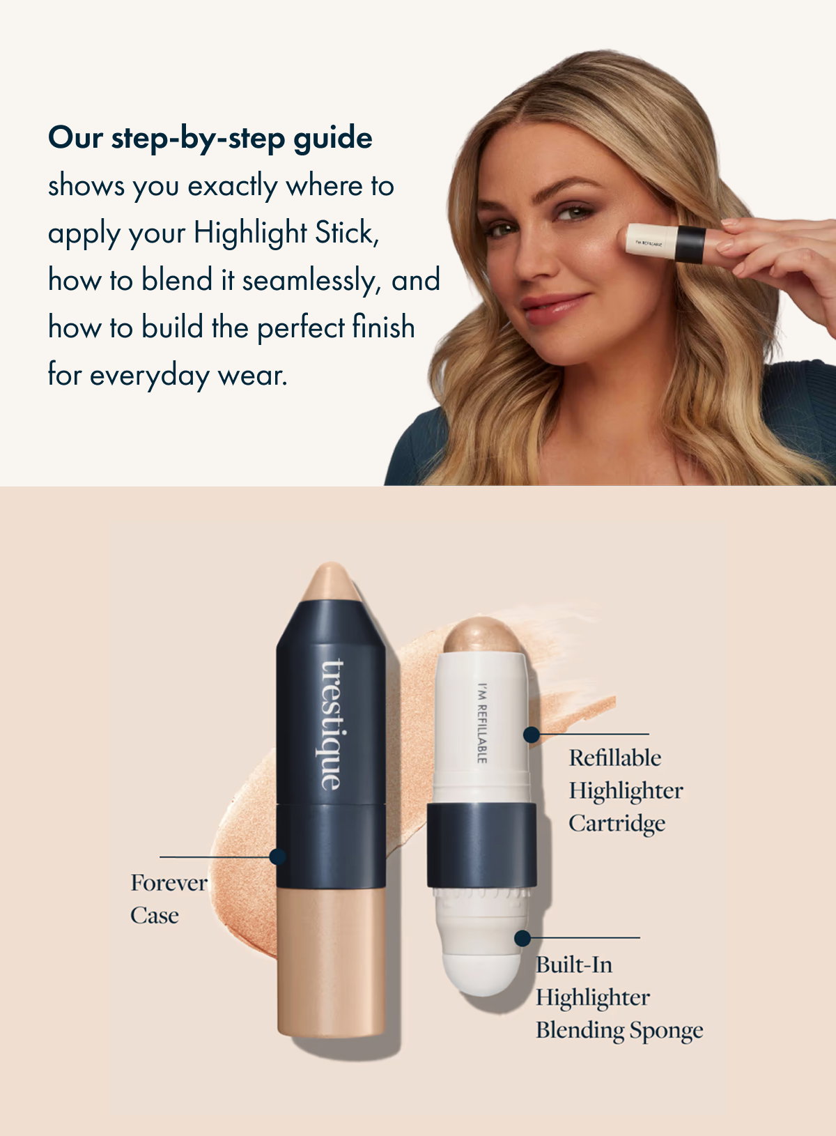 Our step-by-step guide shows you exactly where to apply your Highlight Stick, how to blend it seamlessly, and how to build the perfect finish for everyday wear.