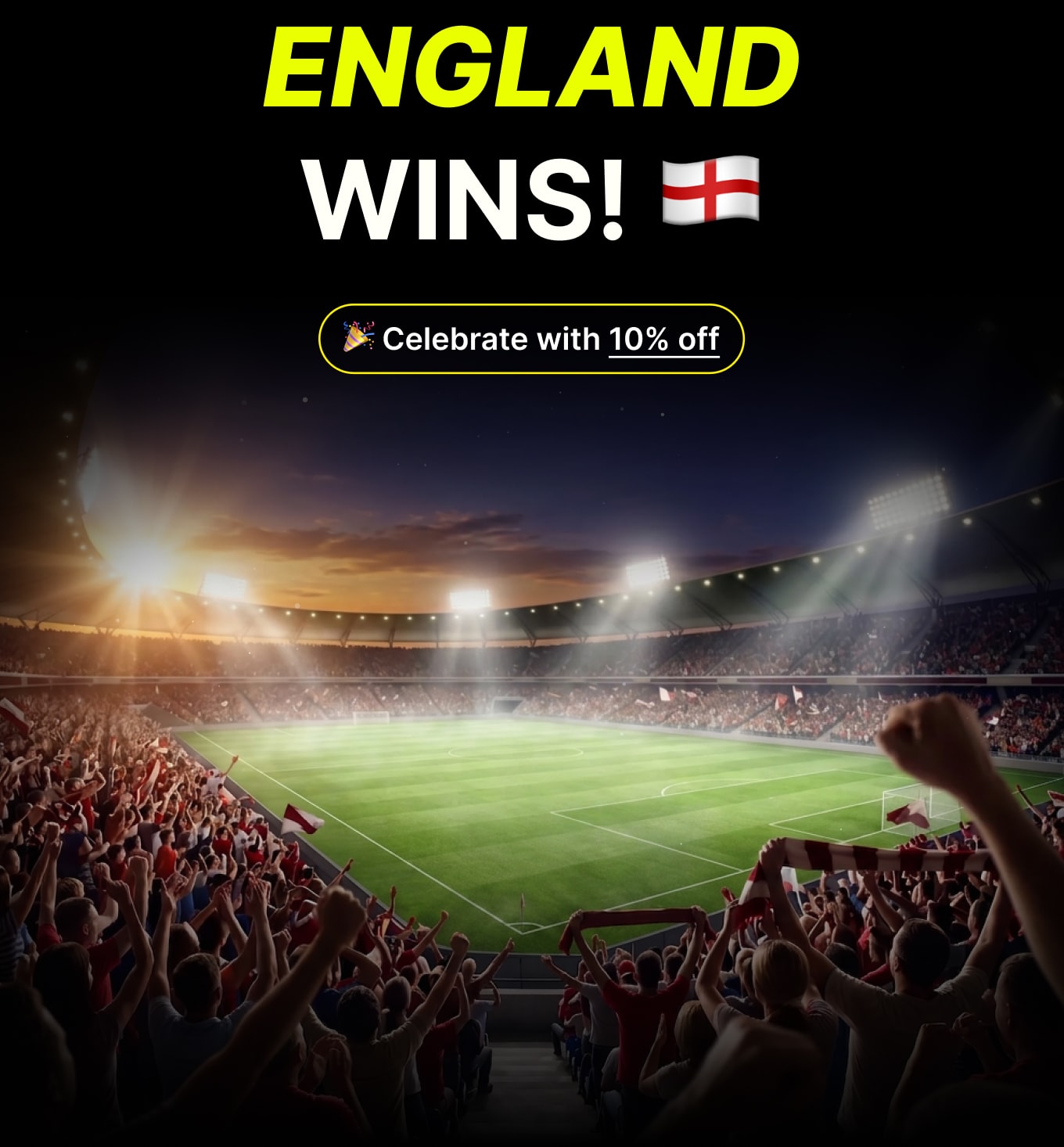 England wins