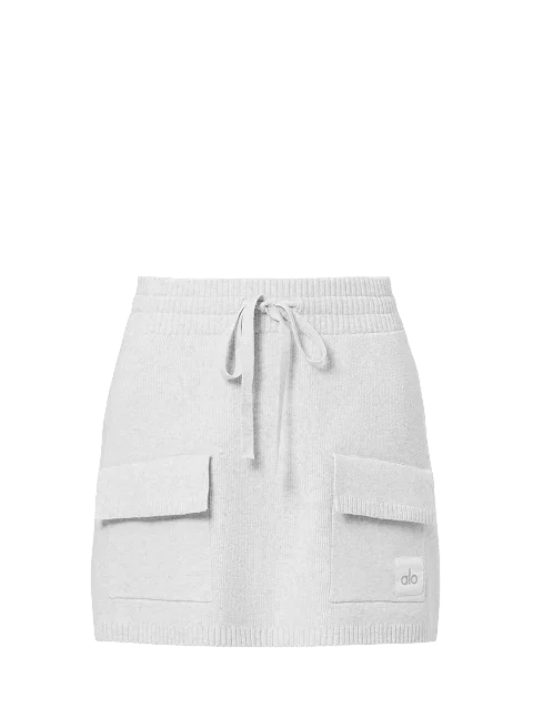 Scholar Knit Cargo Skirt