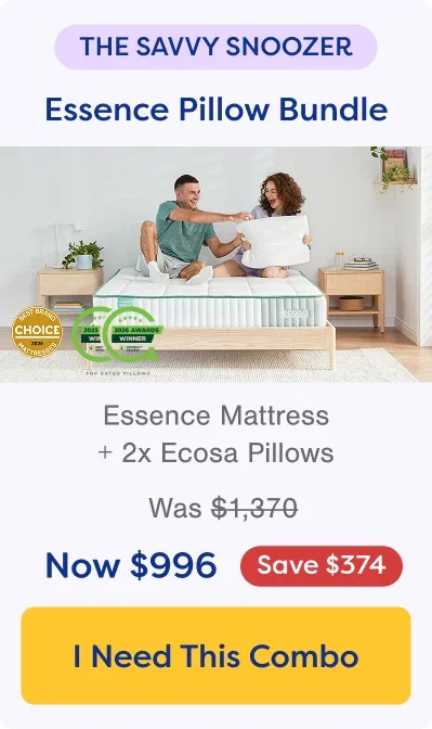 The Savvy Snoozer. Shop Essence Pillow Bundle. Save $342.