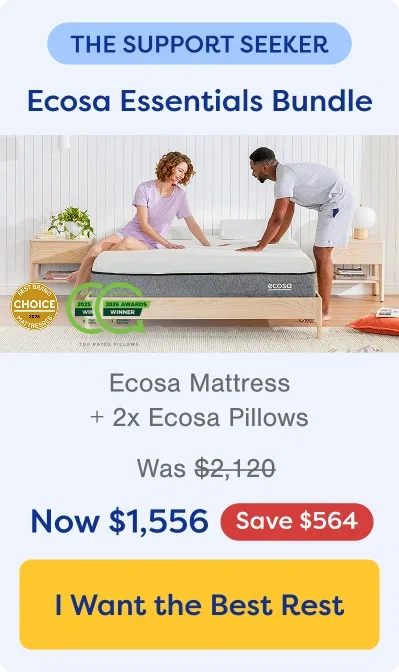 The Support Seeker. Shop Ecosa Essentials Bundle. Save $542.