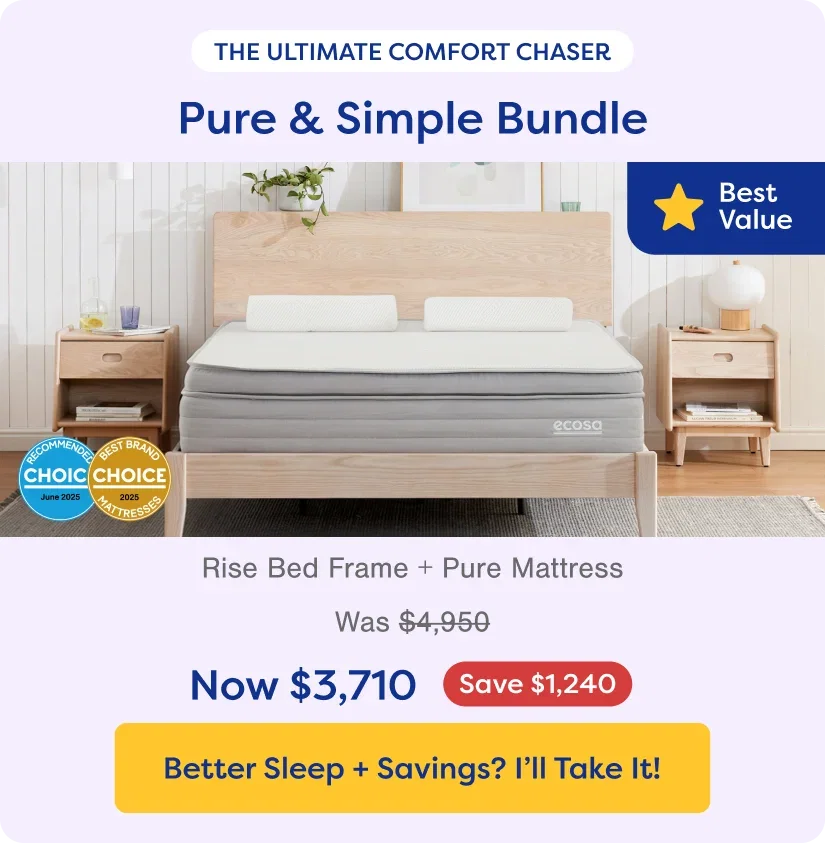 The Ultimate Comfort Chaser. Shop Pure & Simple Bundle. Save $1,240 