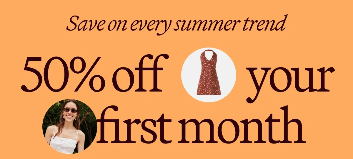 50% off your first month