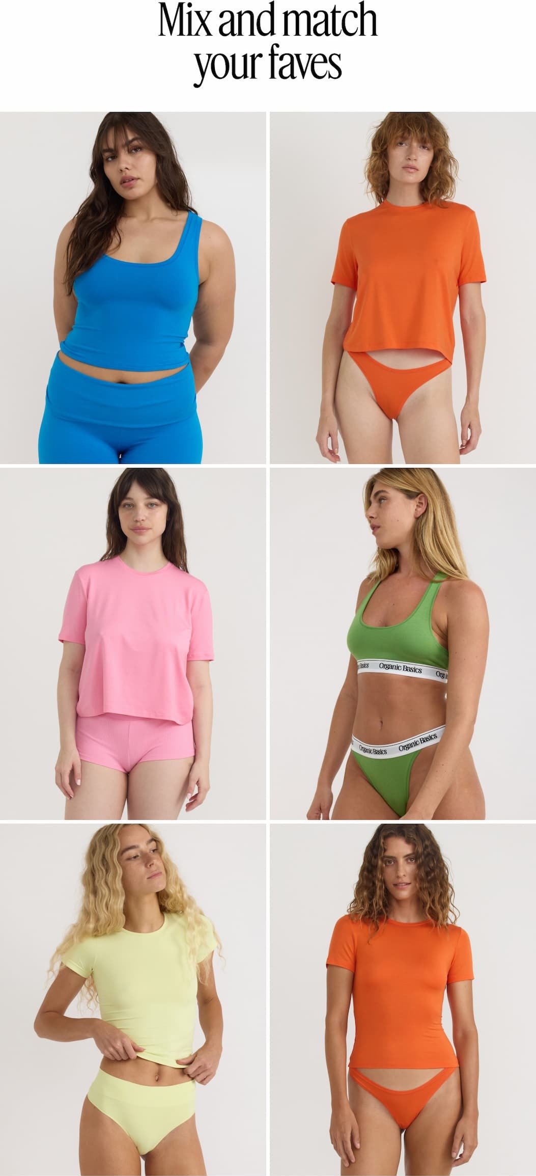 Mix and match your faves