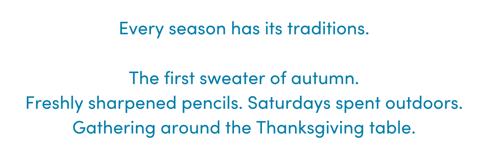 Fall Starts Here