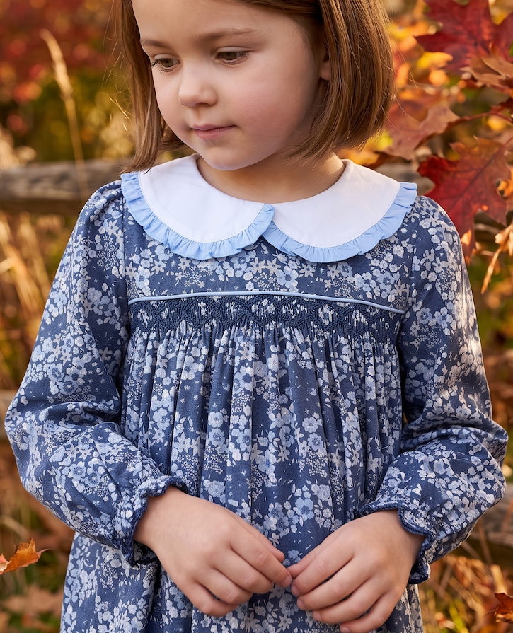 Cobalt Clover Smocked Collection