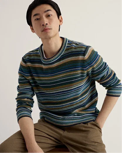 Men's Trenale Organic Cotton Striped Jumper