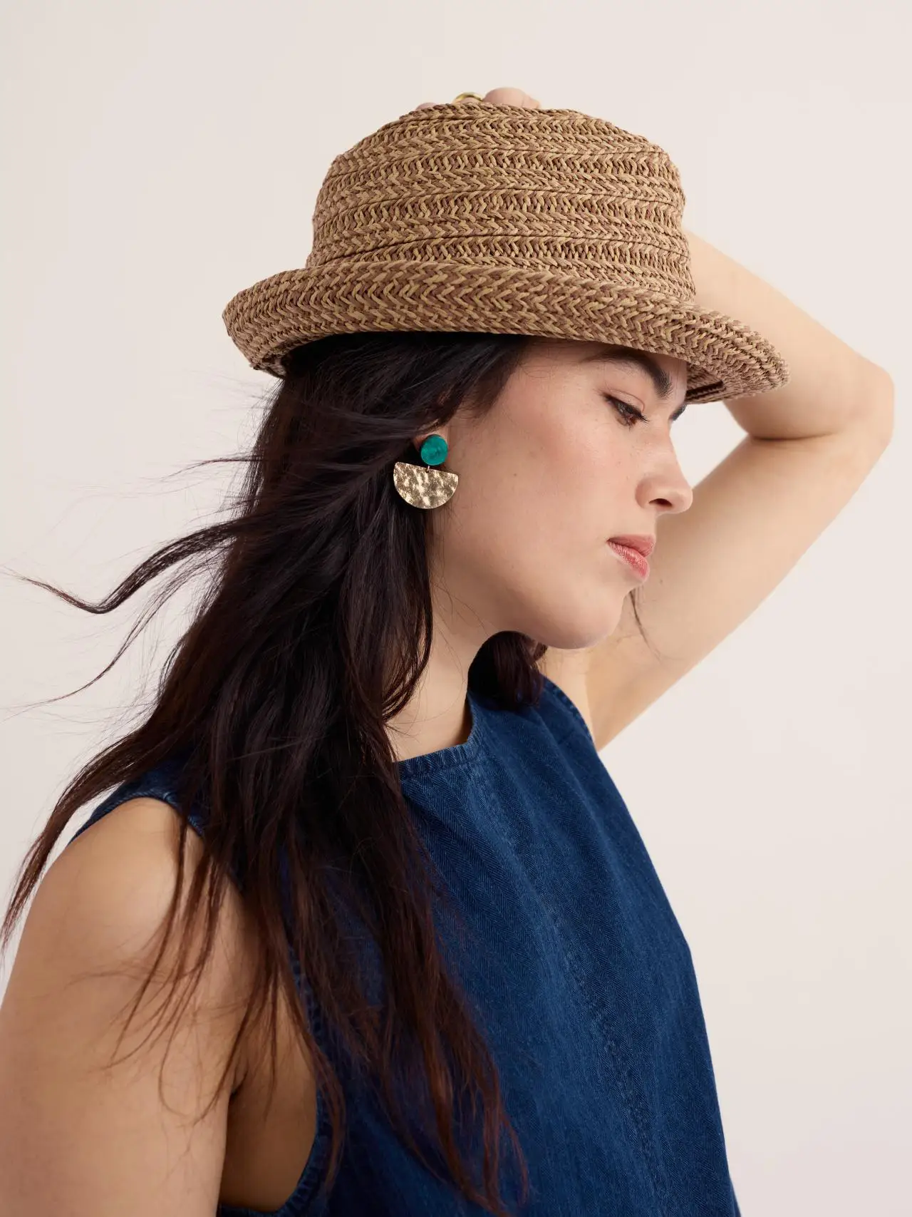 Found Treasures Peaked Summer Hat