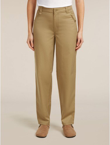 Women's Merino Cotton Twill Wander Pants - Cumin / 31 / 32in