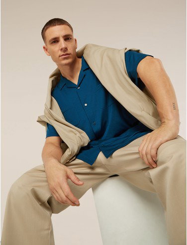 Unisex Merino Blend 125 Cool-Lite™ Short Sleeve Shirt - Atlantis / M