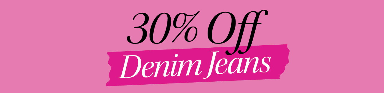 30% Off Denim Jeans