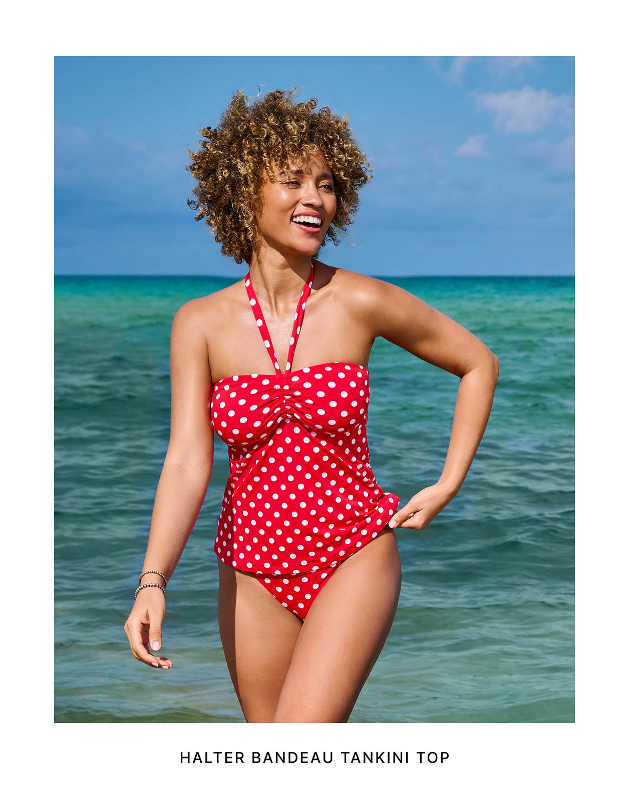 Halter Bandeau Tankini Top