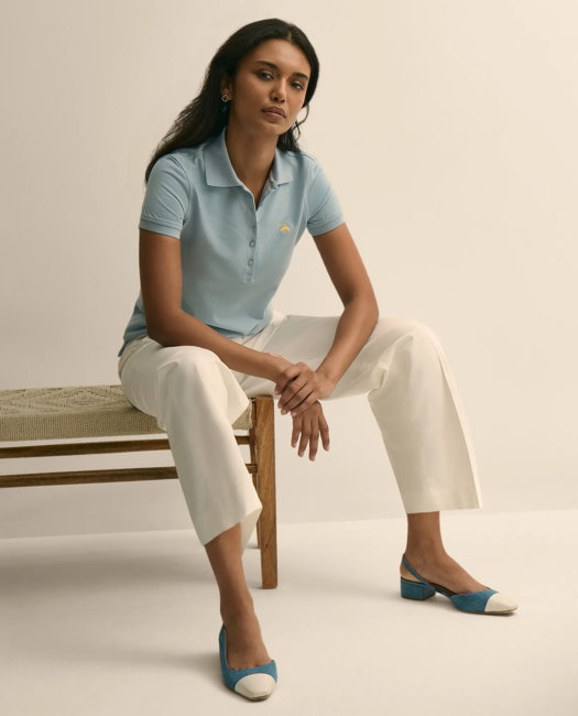 Image of Supima® Cotton Pique Polo Shirt