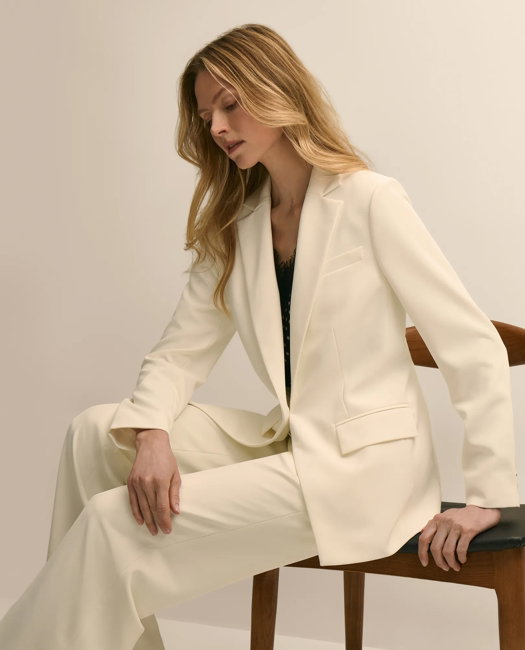 Image of Crepe Relaxed Fit Jacket