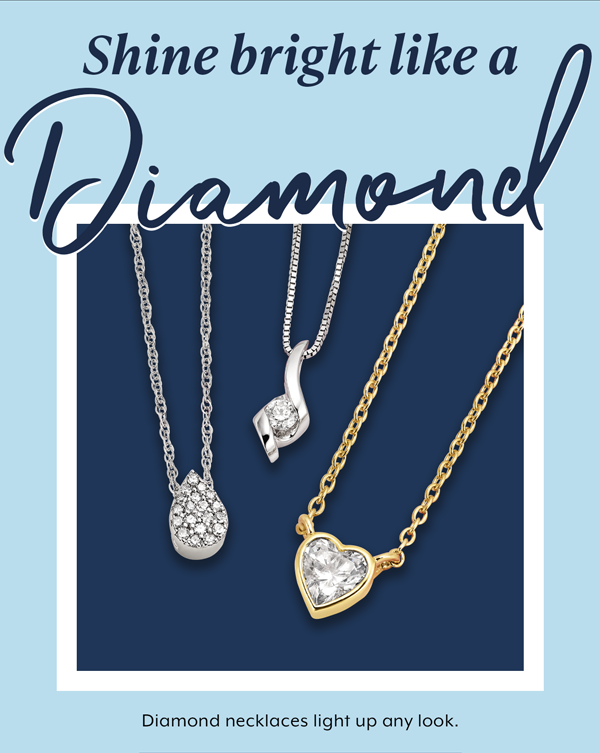 Shine Bright Like A Diamond. Shop Diamond Necklaces