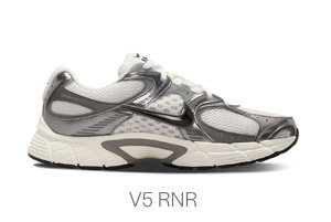 Nike Men's V5 RNR Sneakers in Grey/Black/White