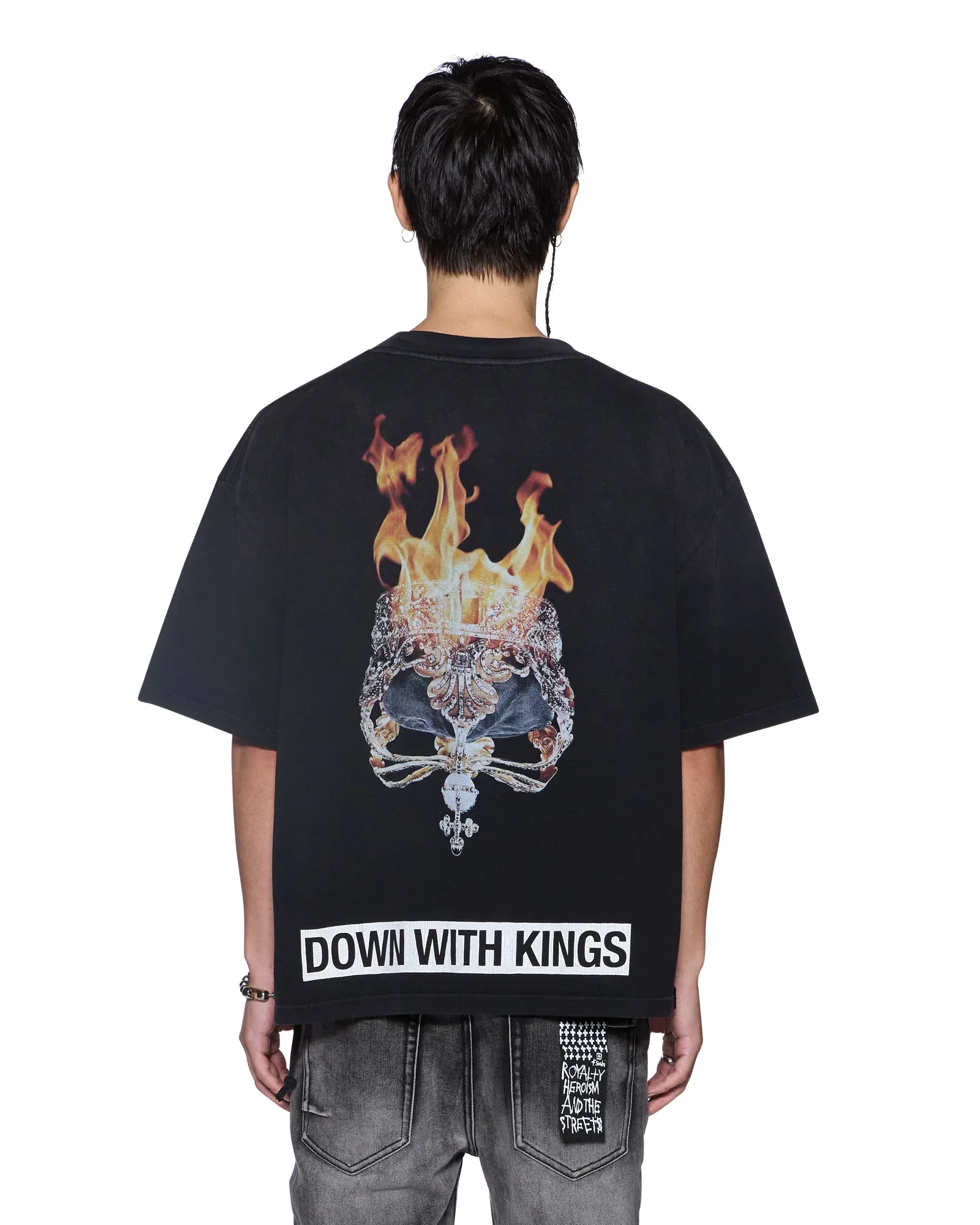 Image of KINGS HALEN SS TEE BLACK FADE
