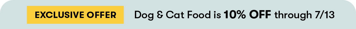 10% OFF All Pet Food!
