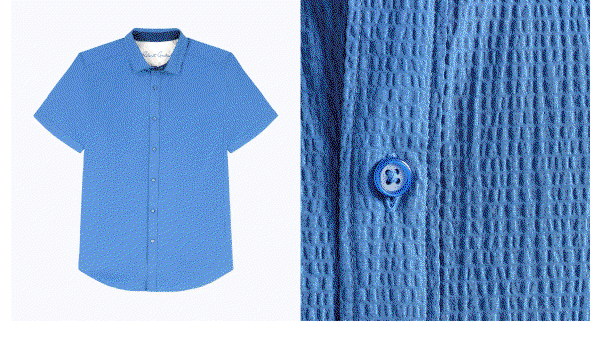 Blue short sleeve shirt 