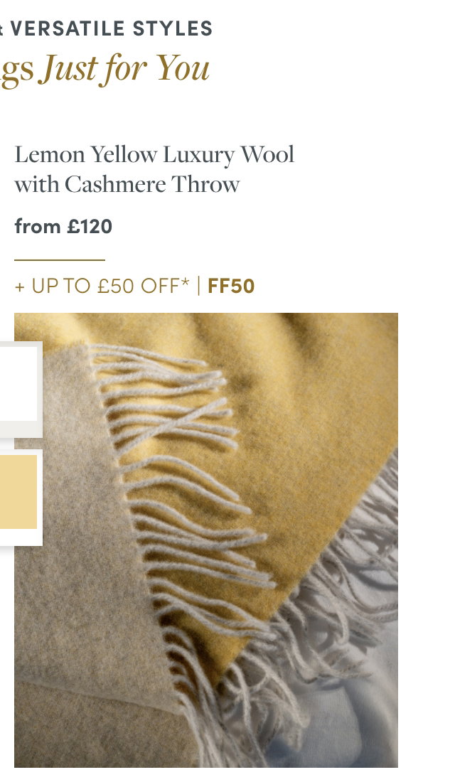 Lemon Yellow Luxury Wool with Cashmere Throw