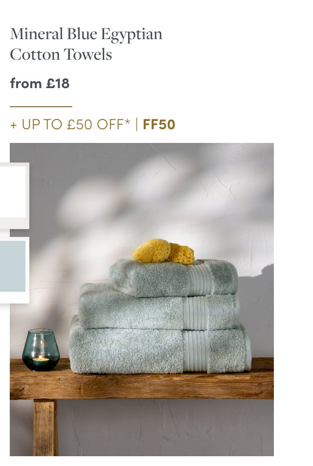 Mineral Blue Egyptian Cotton Towels