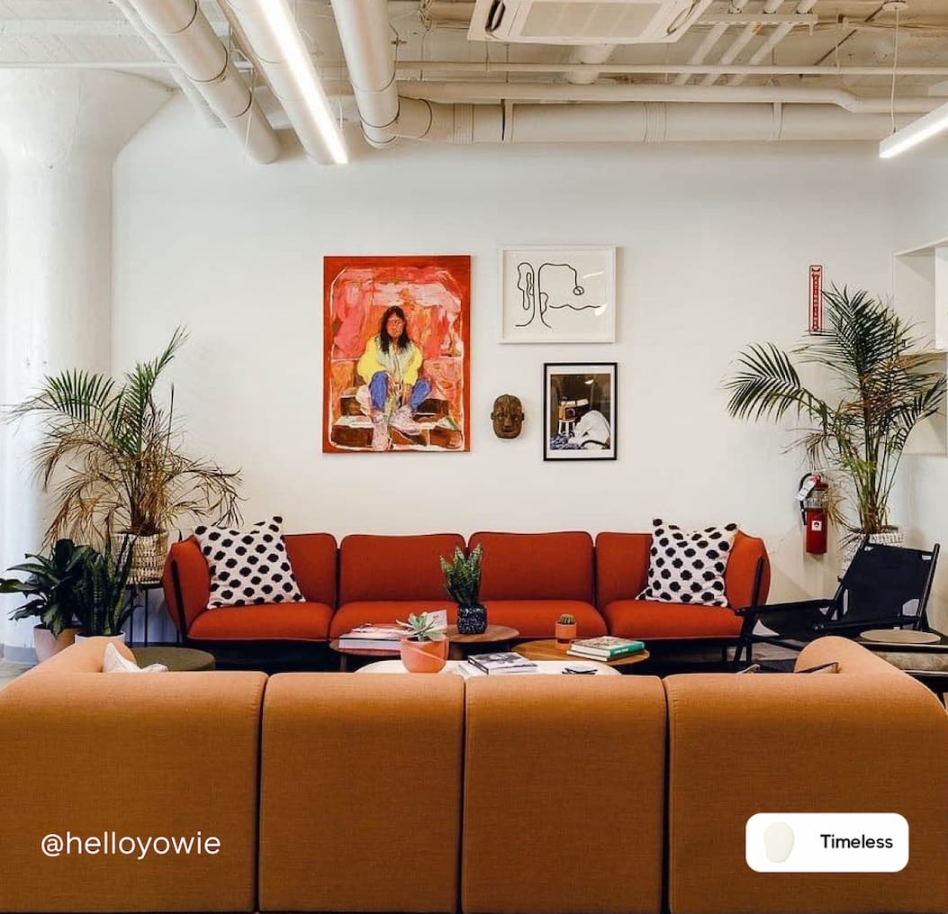Commercial office space featuring off-white paint color Timeless