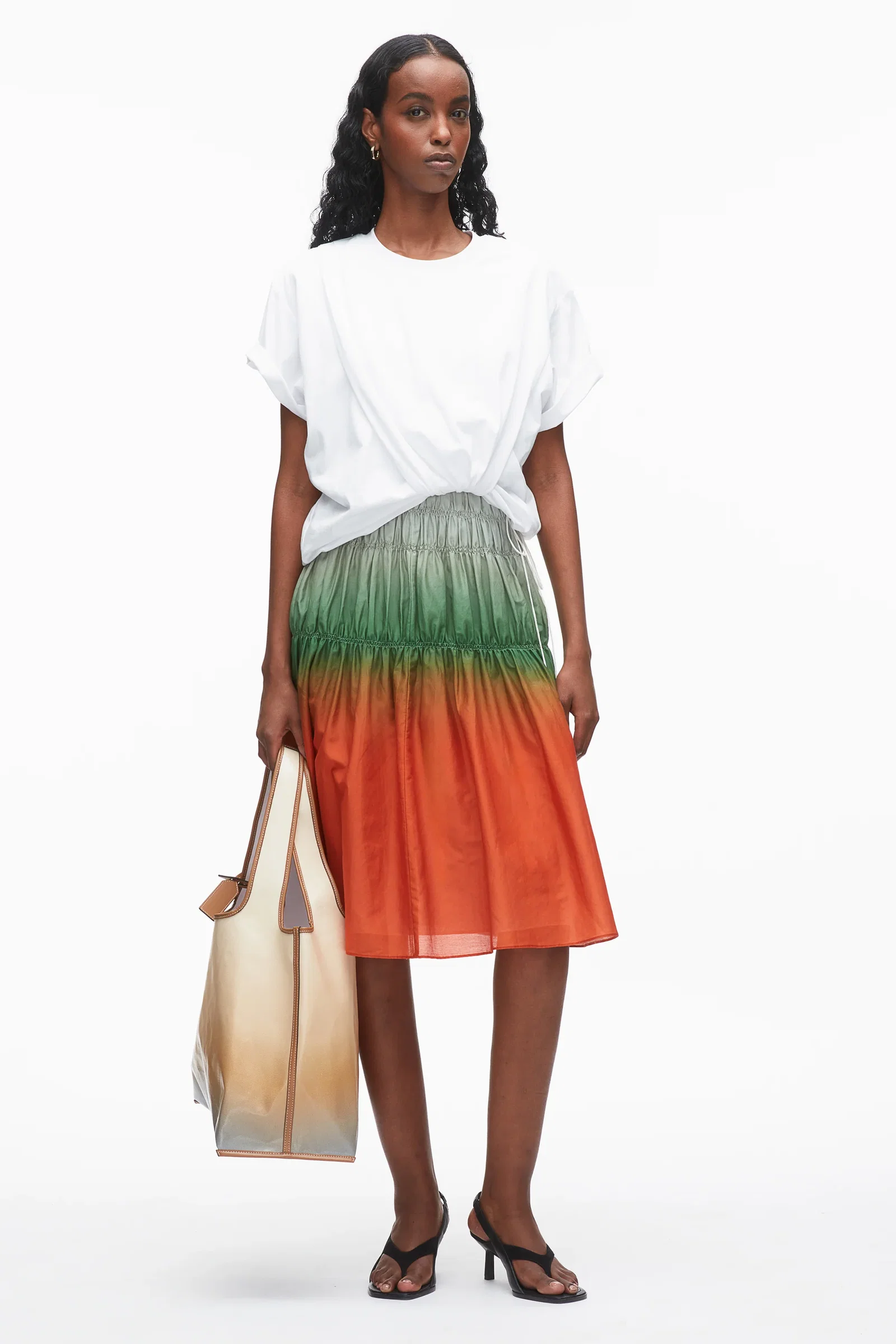 Image of Ombré Voile T-Shirt Combo Dress