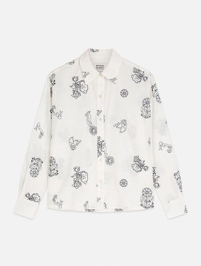 Embroidered Relaxed-Fit Shirt