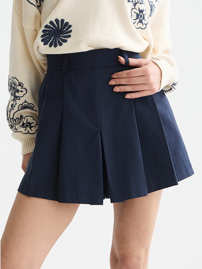Gabardine Tailored Skort