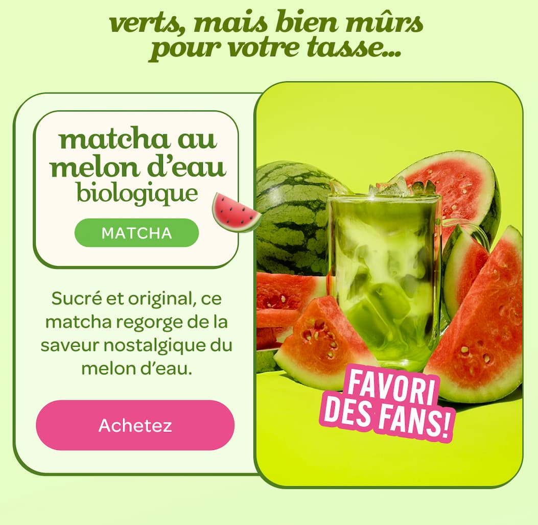 matcha au melon d'eau