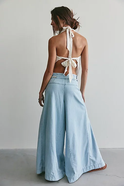 We The Free Harbor Wrap Wide Leg Jeans