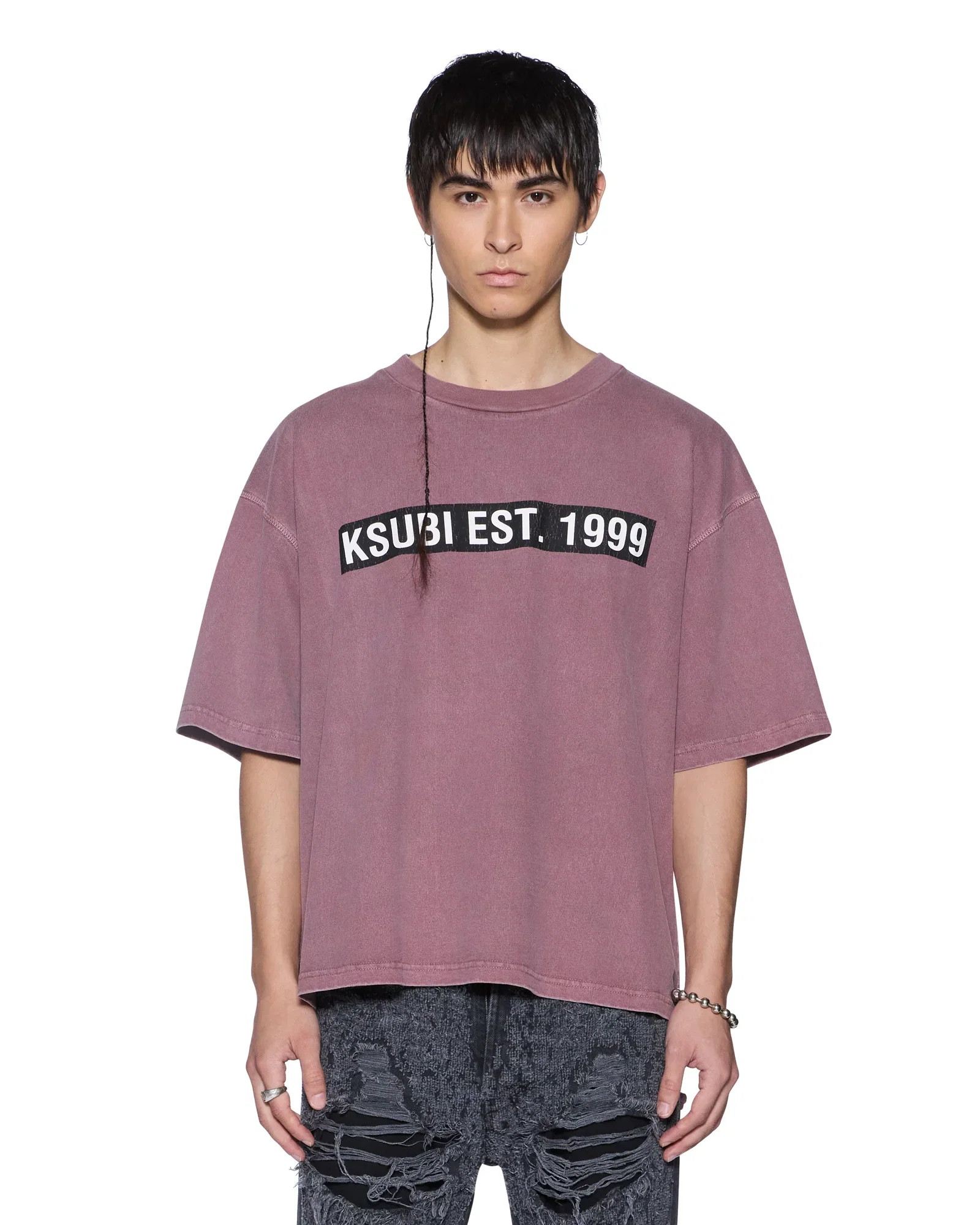 Image of KINGS HALEN SS TEE VINTAGE PLUM