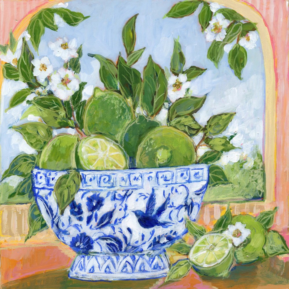 Bowl Of Limes by Susan Winget