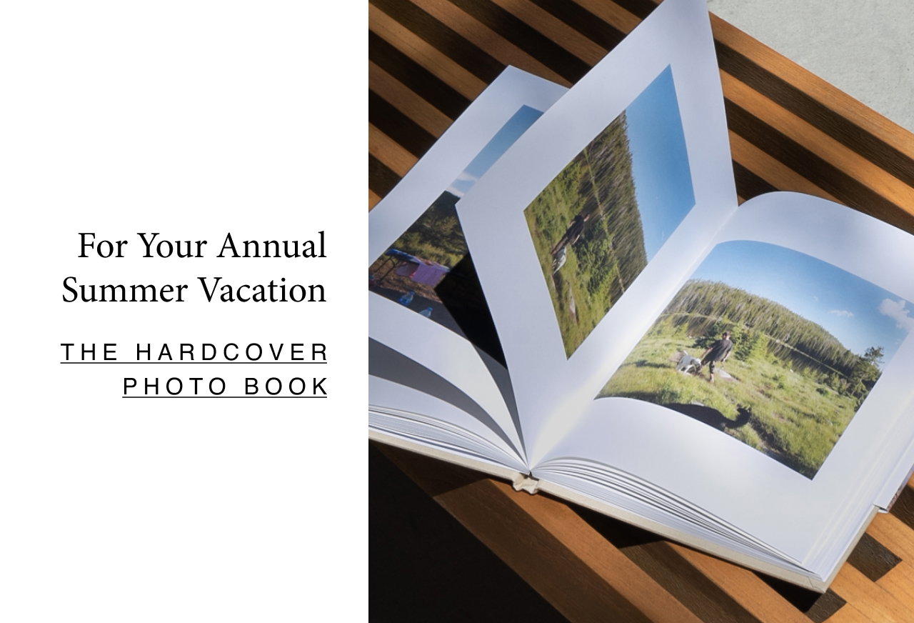 The hardcover photo book