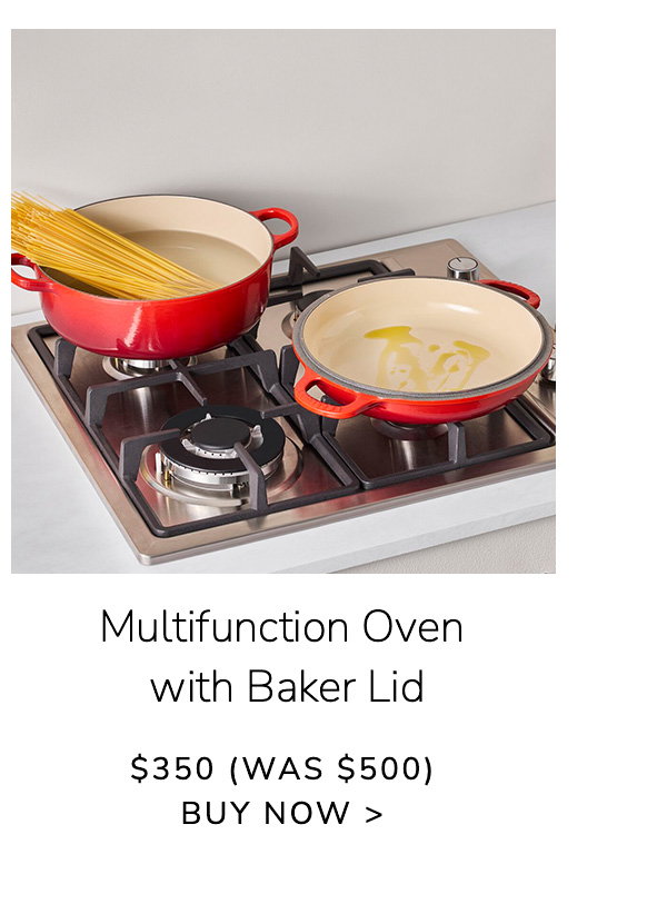 Multifunction Oven with Baker Lid $350 (Was $500) - BUY NOW
