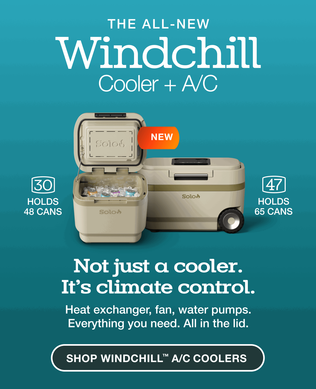 Windchill 30 Cooler + Mobile A/C