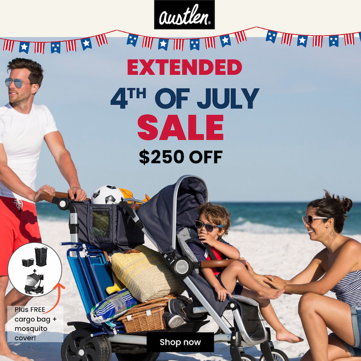 4th of July Sale. Get $250 Off Select Entourage 2.0 Strollers