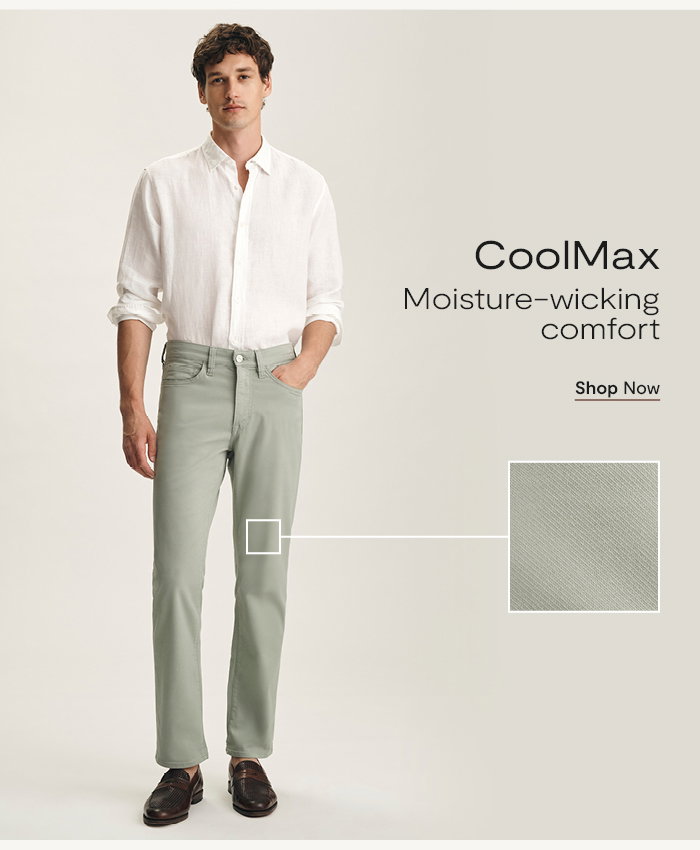Coolmax: Moisture-wicking comfort